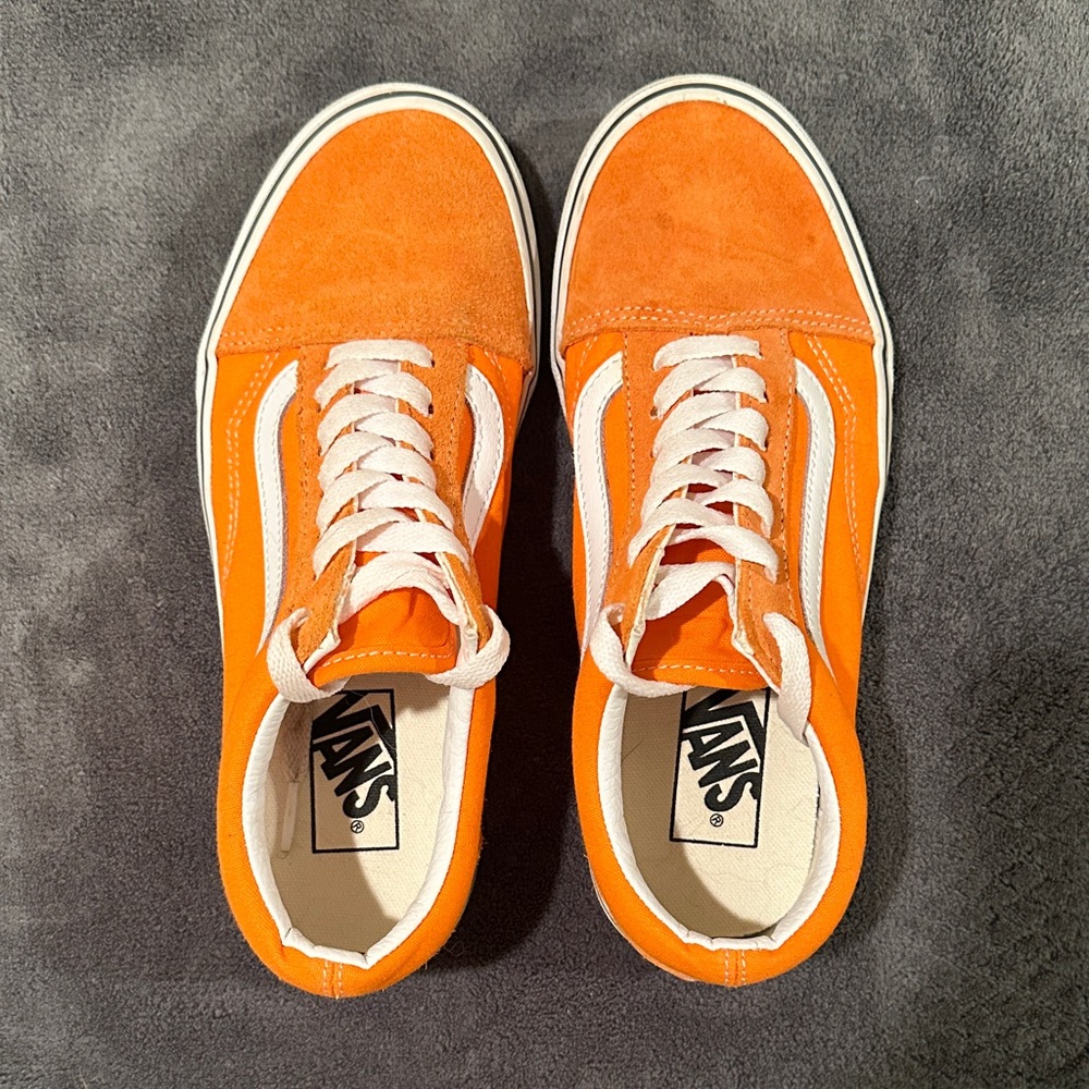 Vans Men's Bright Orange Sneakers
